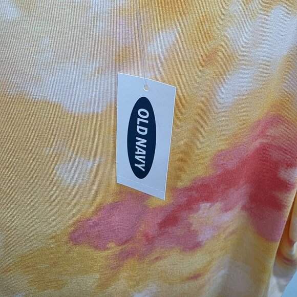 Old Navy Womens 2X‎ Plus Tie Dye Tank Top NWT Yellow Pink Spaghetti Strap Summer - Picture 6 of 10